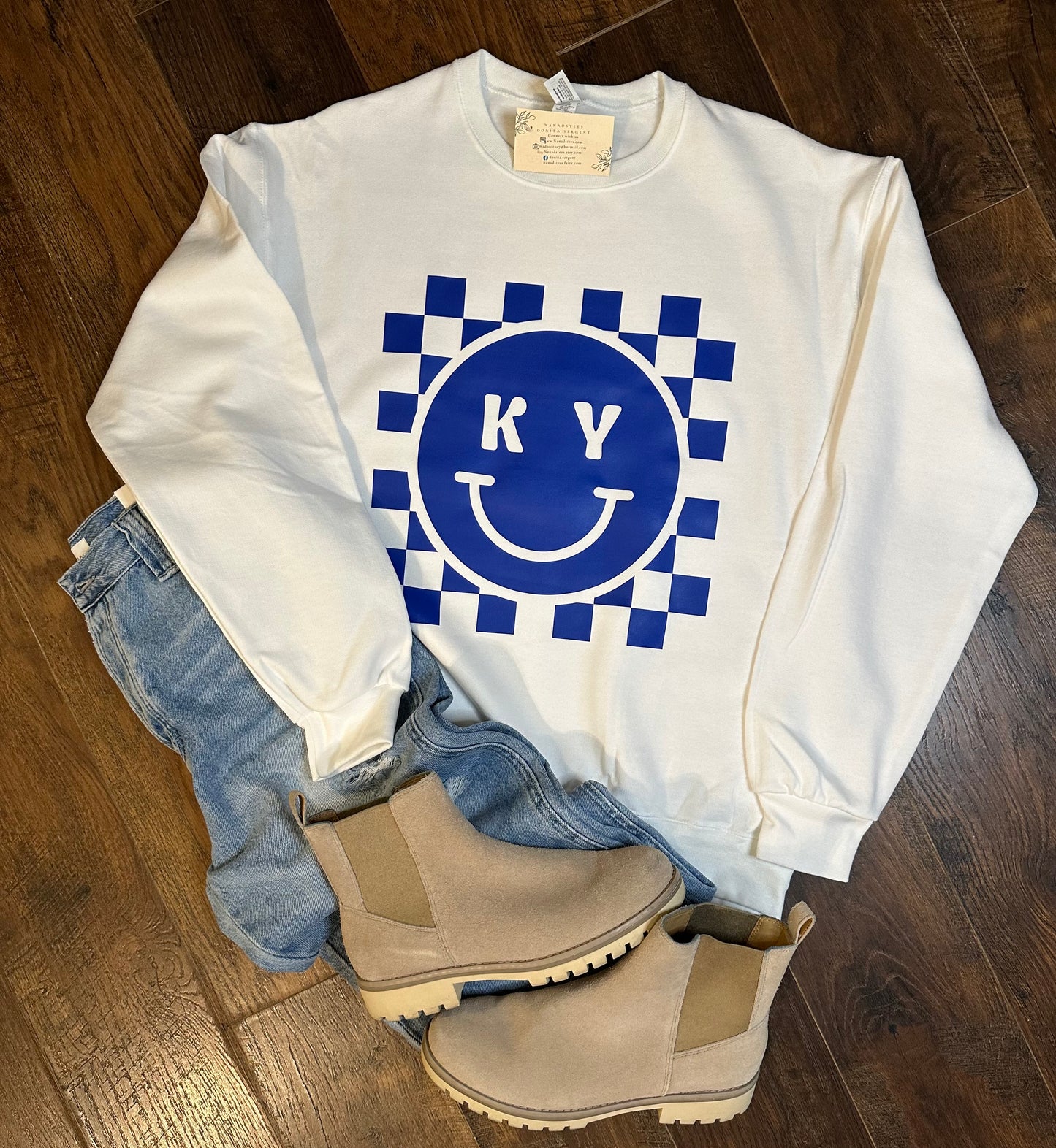 KY checkered smiley crew