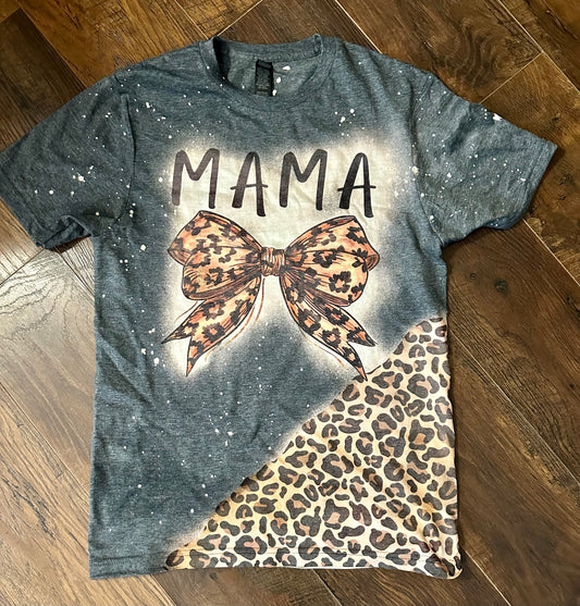 Mama leopard coquette bow